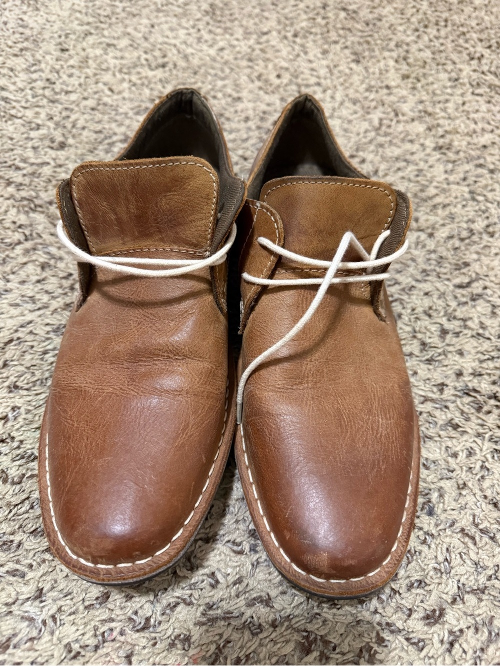 Red Tape Men’s Brown Leather Chukka/Desert Shoes
